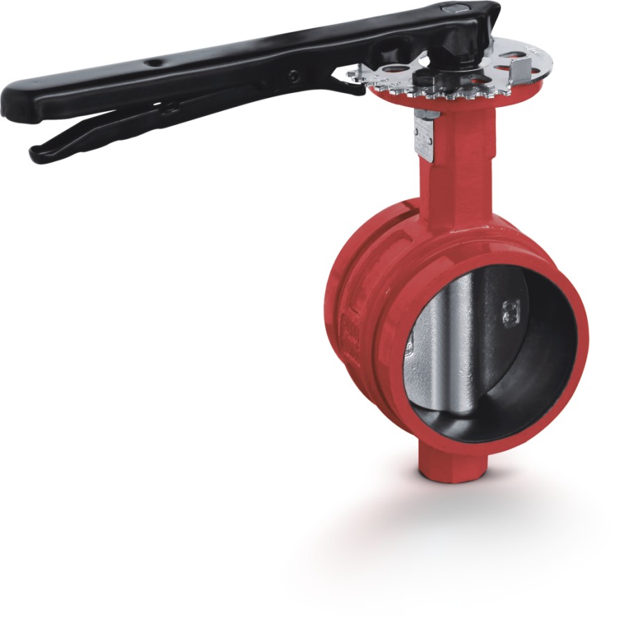 消防蝶阀 沟槽手柄型ZSDF (50-200)(D81X-16Q)