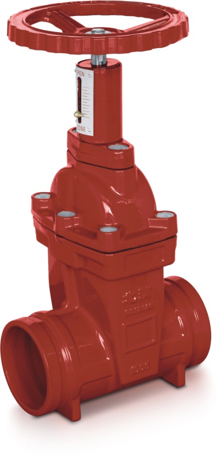 消防闸阀 带刻度显示沟槽型ZSZF(50-200)(Z85X-16Q)