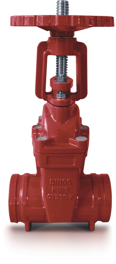 消防闸阀 明杆沟槽型ZSZF-(50-200)-D-(Z81X-16Q)-(G)